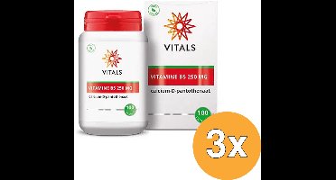 3x Vitals Vitamine B5 250 mg (100 capsules)