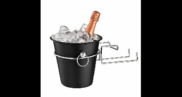 Ijsemmer set - 2 delig - RVS - 3L - inclusief houder - wijnkoeler