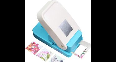 1X0,8 inch rechthoekige postzegelpons - geschulpte rechthoekige hefboompons voor papierkunst en scrapbooking - DIY-kaartjes maken, knutselbenodigdheden