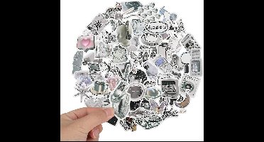 Aesthetic Vintage Black and White Stickers - 66 Pieces Realism Retro Stickers - Fashion Cool Sticker Set - Waterproof Scrapbook Accessories - DIY Craft Decoration voor Waterfles en Laptops