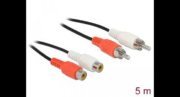 Delock RCA Extension Cable 5 m