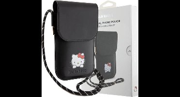 Hello - Kitty - Leren Daydreaming Cord tas - zwart