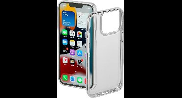 Hama Clear/Chrome Cover Hoesje geschikt voor Apple iPhone 13 Pro - Flexibel telefoonhoesje - Gerecycled PU materiaal - Zilver
