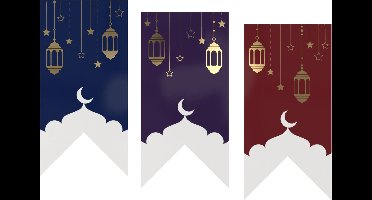 Etiket | Cadeauetiket | papier | Lantern | 60x30mm | assorti | rol à 500 stuks