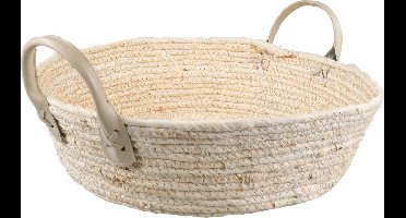 Mand | mais | 10cm | rond | naturel | 1 stuks