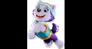 Everest - Paw Patrol Ballon XXL 86 cm - Verjaardag Versiering - Folieballon Ongevuld - Ballonnenboog Decoratie Feest - Party Slinger Jongen Meisje