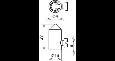 DEHN FS 8 MSGALCU Punt voor bliksemafleider 1 stuk(s)