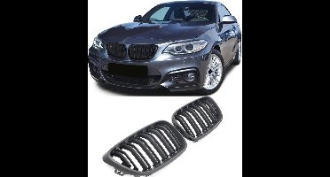 Sport Grill Nieren Passend Voor Bmw 2 Serie F22 F23 MAT Zwart M2 Look Styling Dubbele Spijl Coupe Cabrio 220 225 230 235