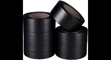 Duct tape zwart 50 mm x 50 meter | 6 stuks