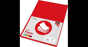 Kopieerpapier quantore col-100 a4 120gr felrood