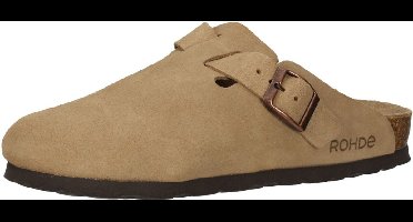 Rohde Sunnys No15 klompen dames pantoffels muiltjes leer 6071 camel
