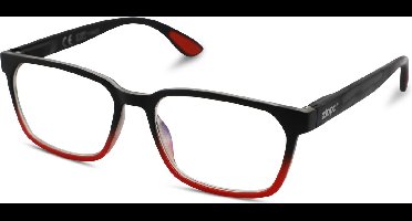 Leesbril Zippo met blauwlichtfilter 31Z-BL-16-Rood Zwart-+2.50