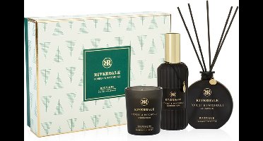 Riverdale - Geschenkset - Forest & Patchouli - Large - Geurstokjes, geurkaars en huisparfum