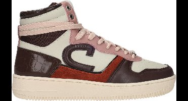 Cruyff Campo High Lux dames sneaker - Bruin multi - Maat 38