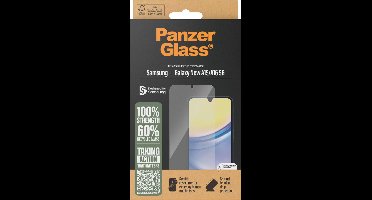 PanzerGlass Screenprotector geschikt voor Samsung Galaxy A16 Glazen | PanzerGlass Ultra-Wide Fit Screenprotector - Case Friendly