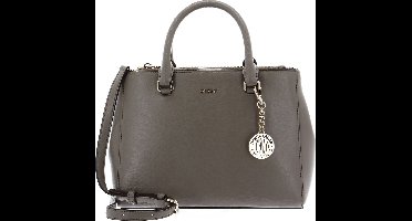 DKNY Leren Schoudertas Handtas Bryant Satchel Toffee Bruine