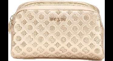 GUESS Utensil zak Double Zip Coral Koraalrood