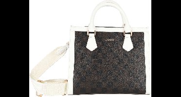JOOP! Handtas Schoudertas Piazza Edition Ariella Handbag White Donkerbruin