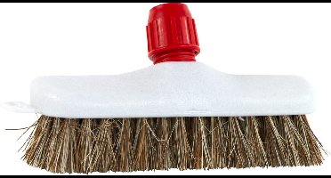 Luva Luiwagen met Steelhouder 23 cm Wit/Bruin - Efficiënte Schrobborstel voor Grondige Reiniging