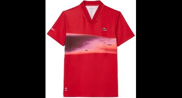 Lacoste polo shirt Sport Danill Medvedev Rood