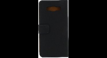 Mobilize (Slim wallet serie) portemonnee case hoesje - Magnetische sluiting en ruimte voor 2 pasjes - Zwart kunstleer - voor Samsung Galaxy A7