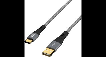 EFB Elektronik USB-AC-00003 USB-kabel USB 2.0 2 m USB A USB C Zwart, Grijs
