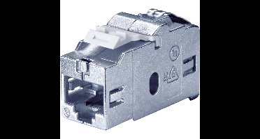 Bachmann RJ45 Netwerk Adapter CAT 6 [1x RJ45-bus - 1x RJ45-bus] Zilver