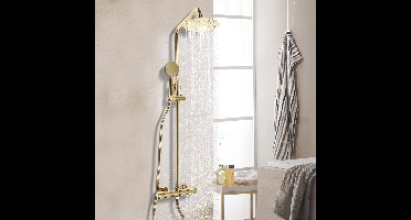 Regendouchekop – Douchekop – Hoofddouche – Handdouche – Rond – Roestvrij Staal – 20 cm Diameter – Geen Elektriciteit Nodig