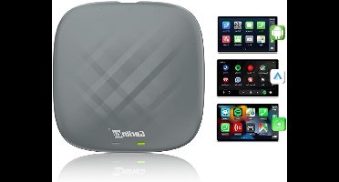 Draadloze CarPlay Adapter – Android Auto Interface – Multimedia Converter – Auto Entertainment Adapter – 3-in-1 Draadloze Multimedia Adapter – Android 13.0 Systeem – Octa-Core Processor met 4GB RAM