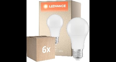 Voordeelpak 6x Ledvance Classic LED E27 Peer Mat 8.8W 806lm - 827 Zeer Warm Wit | Dimbaar - Vervangt 60W