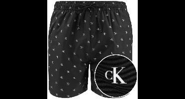 Calvin Klein heren zwemshort all over mini logo zwart