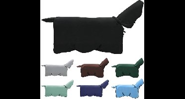 vidaXL - Paardendeken - Zwart - Polyester