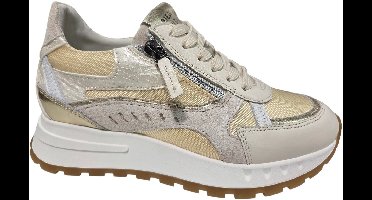 Piedi Nudi Mirren 04.04 Light Gold Sneakers Goud Leer Dames - Goud - 40