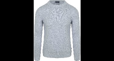 Suitable Pullover Bouclé Blauw - Maat XL - Heren - Sweater