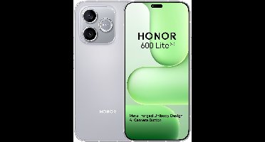 HONOR 600 Lite 5G Smartphone - 256GB - Grijs - 6520mAh - 45W SuperCharge - 108MP - 120Hz AMOLED - IP66