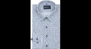 Suitable Overhemd Dia Mosa Blauw - Maat 39 - Heren - Casual Shirt
