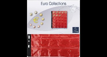 Exacompta 5x Pak van 3 hoezen voor munten - 30 vakjes van 30mm diameter - 24,5x25cm - Transparant - 96003E