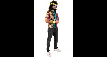 Fout T-Shirt Neon Panterprint Volwassenen - Maat M