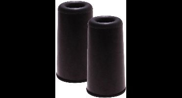 Benson Deurbuffers / deurstoppers - 2x - zwart - rubber - 75 x 40 mm - deurstop