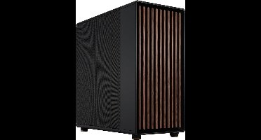 Grote PC Behuizing voor Gaming en Desktop met Houten Accent en Uitstekende Koeling