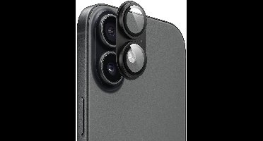 WiWU Camera Lens Protector geschikt voor iPhone 17 - 9H Gehard Glas & Aluminium - Camera Bescherming - Zwart
