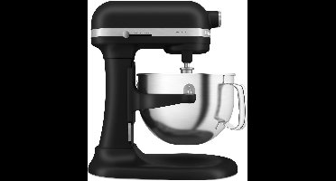 KitchenAid keukenmachine - Artisan - In hoogte verstelbare kom - 375 W - 11 snelheden - 3 RVS accessoires - 5,6L - Matzwart