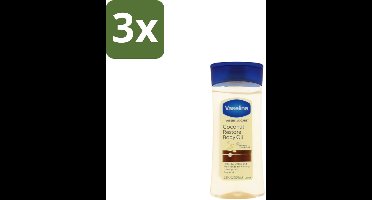 Vaseline – Body Oil – Coconut Restore – 200 ml - Bulkverpakking - 3 stuks
