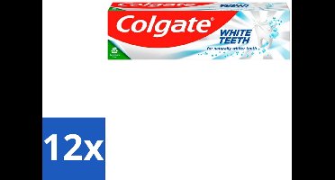 Colgate – Tandpasta – White Teeth – 75 ml - Voordeelverpakking - 12 stuks
