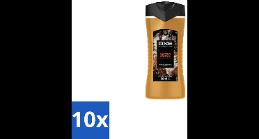 10 x Axe – Douchegel – Copper Santal – 300 ml - Douchegel - Koper Santal - Warme Houtgeur - Mannelijke Geur - Huid Reinigen