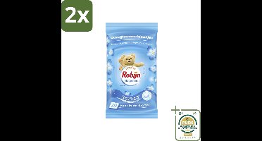 Robijn Droogtrommeldoekjes Morgenfris 20 stuks per verpakking - Voordeelverpakking - 2 stuks - Frisse geur - Wasgoed verzorgen