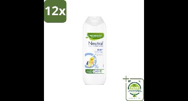 Neutral Baby Shampoo Parfumvrij 250 ml - Voordeelverpakking - 12 stuks - Babywas - Babyshampoo