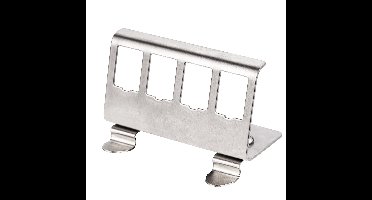 ROLINE DIN-rail adapter, leeg, voor 4 keystones