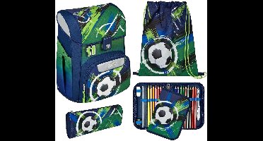 Scooli schooltas EasyStart Schulranzen-Set 5-delig Soccer Champ groen