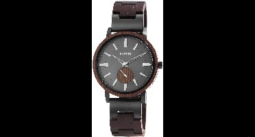 Raptor Herenhorloge van roestvrij staal Birdy Raptor herenhorloge "Birdy" van roestvrij staal met hout en